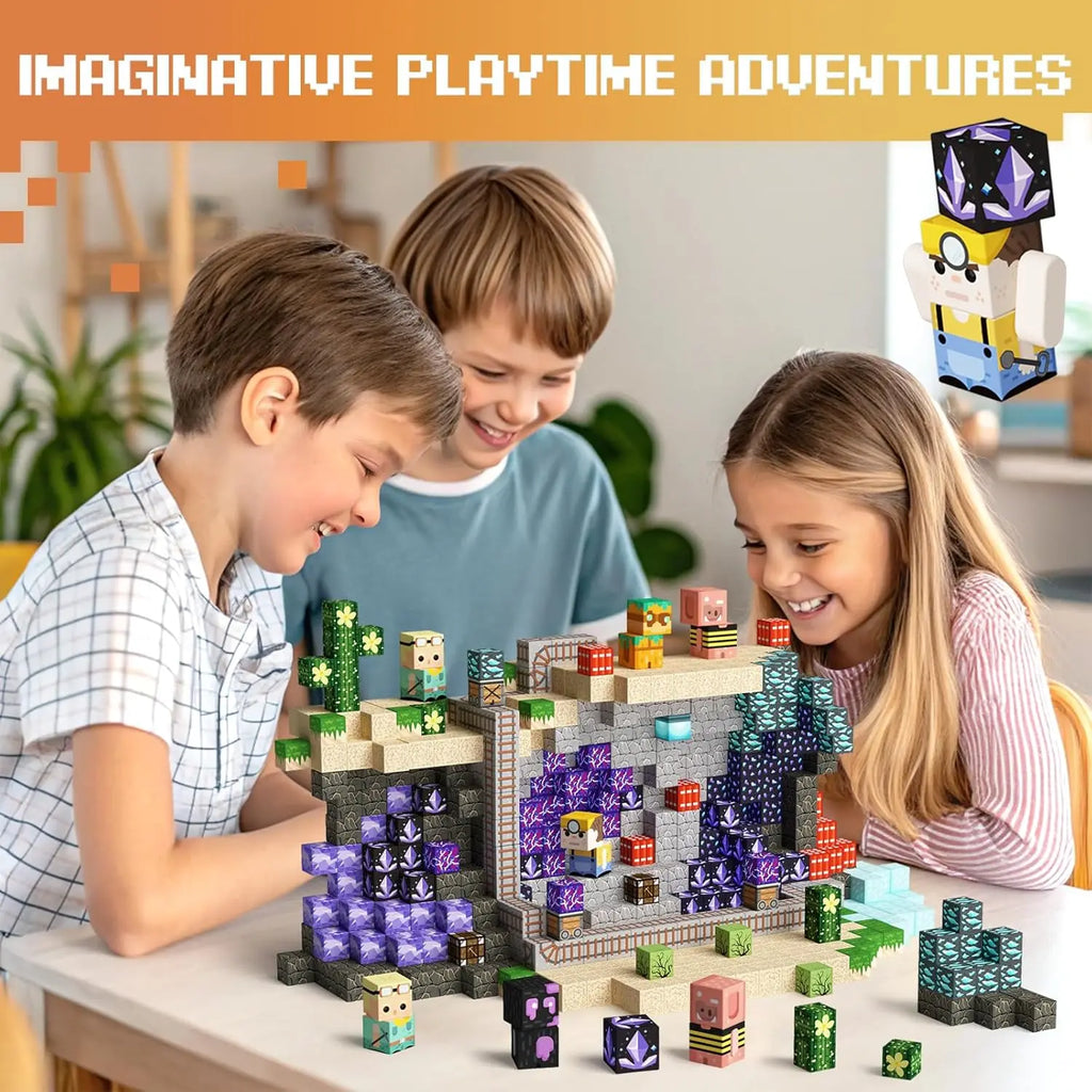 Pixeltopia™ | Univers de Construction Magnétiques pour Enfants